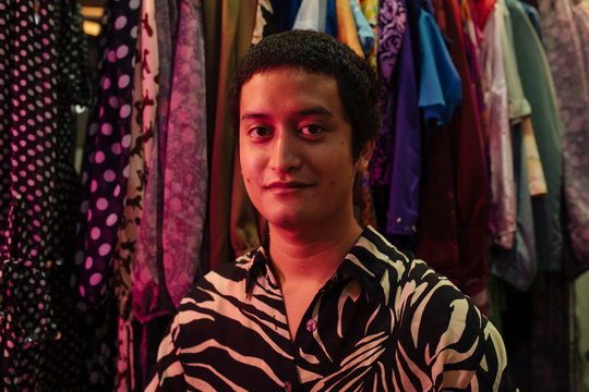 Portrait of Vintage Shop Owner