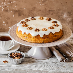 Pumpkin Cake with Cream Cheese Frosting
