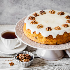 Pumpkin Cake with Cream Cheese Frosting