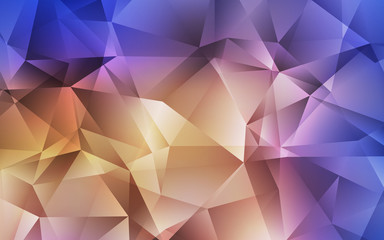 Obraz premium Light Blue, Yellow vector low poly texture.