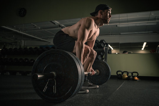 Young man working out