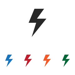 Lightning vector icon