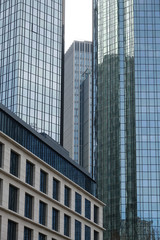 Fototapeta na wymiar Glasfassaden in Frankfurt