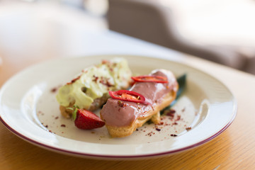 Healthy food snack witj cheese and vegetables. Restaurant menu