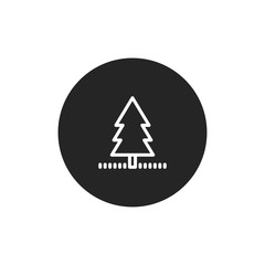 Pine tree vector icon