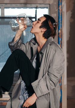 Handsome asian boy