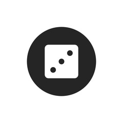 Dice number three icon