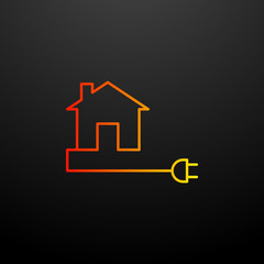 Eco-house nolan icon. Elements of ecology set. Simple icon for websites, web design, mobile app, info graphics