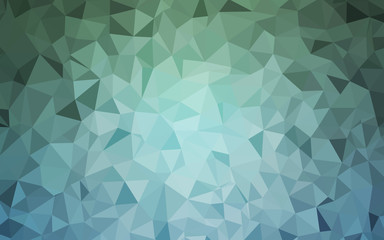 Light Blue, Green vector polygon abstract layout.
