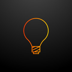 Light bulb nolan icon. Elements of ecology set. Simple icon for websites, web design, mobile app, info graphics
