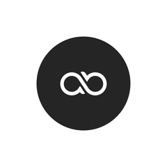 AB logo concept isolated on white background