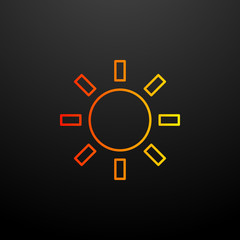 Sunny nolan icon. Elements of image set. Simple icon for websites, web design, mobile app, info graphics