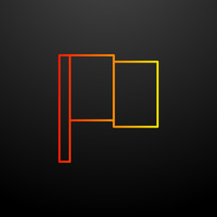 Flag nolan icon. Elements of image set. Simple icon for websites, web design, mobile app, info graphics