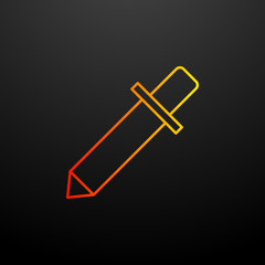 Pipette nolan icon. Elements of image set. Simple icon for websites, web design, mobile app, info graphics