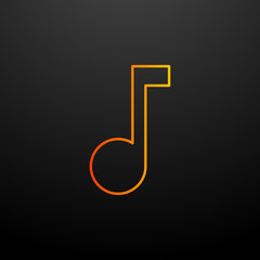 Music nolan icon. Elements of image set. Simple icon for websites, web design, mobile app, info graphics