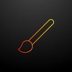 Brush nolan icon. Elements of image set. Simple icon for websites, web design, mobile app, info graphics