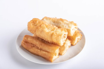 isolated chinese bread stick, chay quay