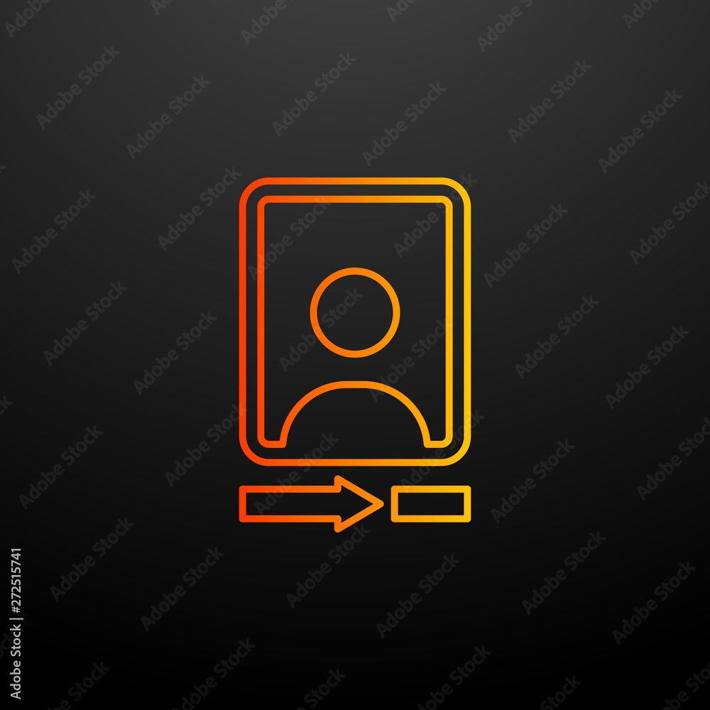 Poster camera front nolan icon. elements of image set. simple icon for websites, web design, mobile app, in
