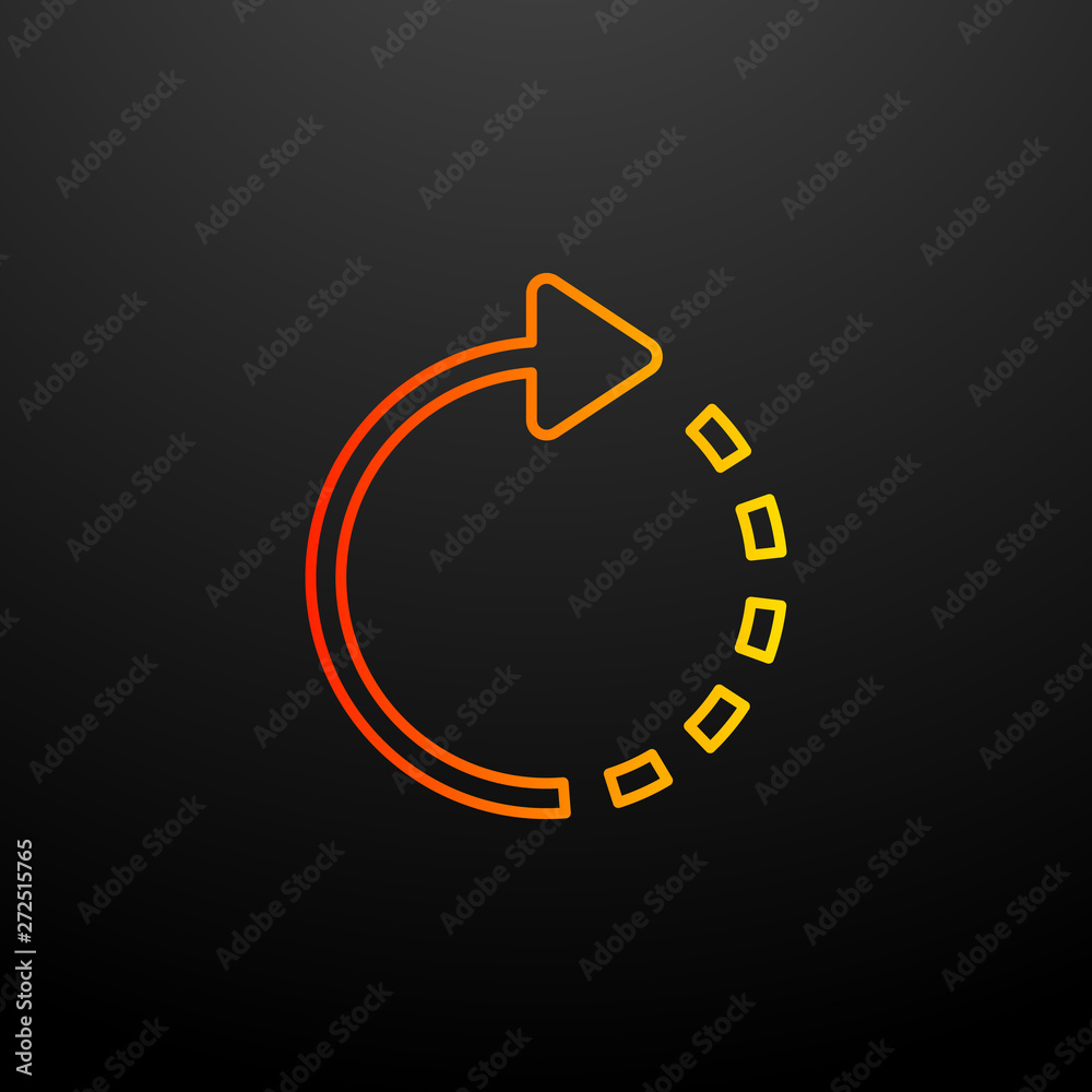 Poster rotate right nolan icon. elements of image set. simple icon for websites, web design, mobile app, in