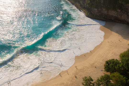 People on Klingking Beach