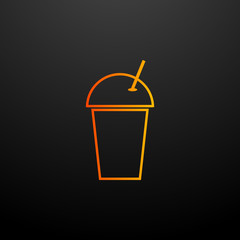 plastic beverage cup nolan icon. Elements of kitchen set. Simple icon for websites, web design, mobile app, info graphics