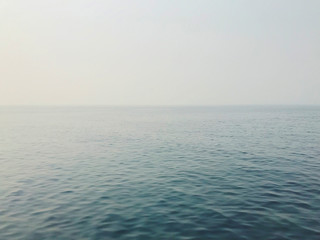 Calm ocean at dusk, Seattle, Washington
