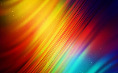 Obraz premium Dark Multicolor vector layout with cosmic stars.