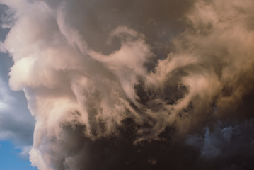 Thunderclouds before the storm.