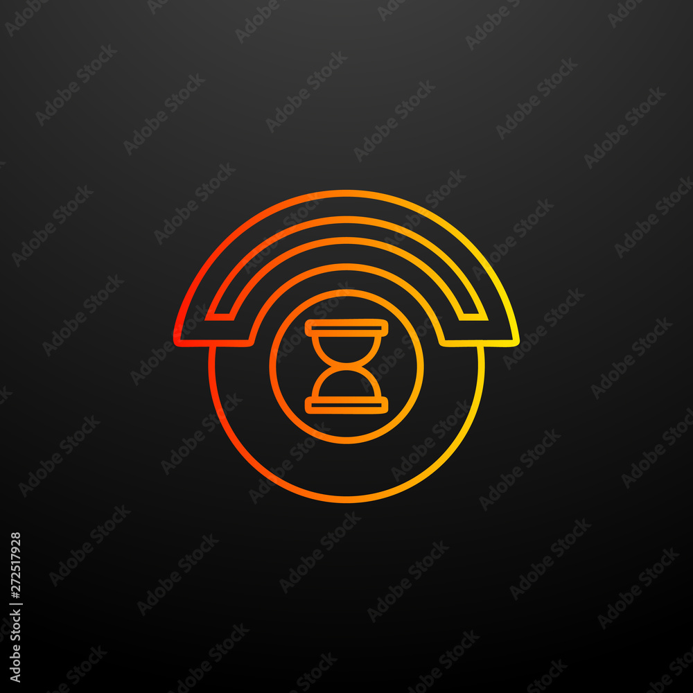 Poster automation time nolan icon. elements of automation set. simple icon for websites, web design, mobile