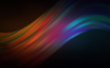 Dark Blue, Yellow vector template with space stars.