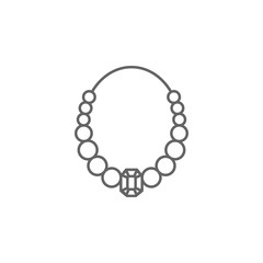 Medieval, necklace icon. Element of medieval period icon. Thin line icon for website design and development, app development. Premium icon