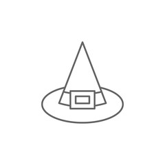 Fototapeta premium Medieval, hat icon. Element of medieval period icon. Thin line icon for website design and development, app development. Premium icon