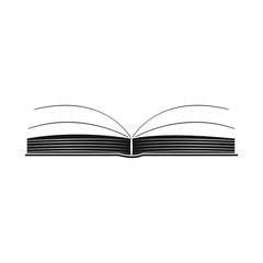 Vector illustration of diary and book  symbol. Collection of diary and text  stock symbol for web.