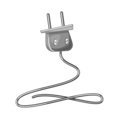 Vector illustration of plug and electric  sign. Set of plug and device  stock symbol for web.