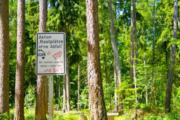 Our rest areas should be left clean and should not be used as a landfill.