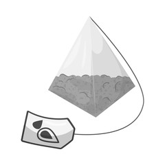 Vector design of pyramid  and tea sign. Set of pyramid  and bag  vector icon for stock.