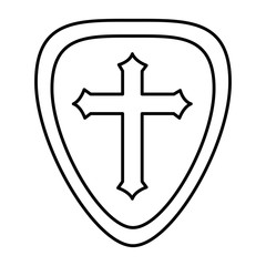 Obraz premium Isolated shield design vector illustration