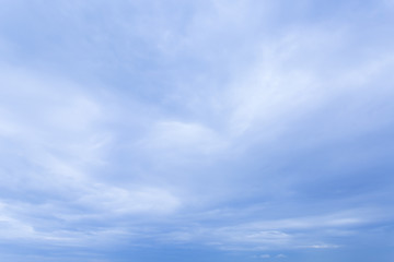 Wide Angle View of Smooth Early Evening Sky