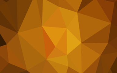 Light Orange vector polygonal template.