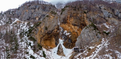 The Logar Valley  (Logarska dolina, Logarjeva dolina) is a valley in the Kamnik Alps, in the Municipality of Solčava, Slovenia. The valley is protected status as a landscape park encompassing waterfal © Stepo