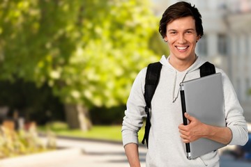 Male laptop student one person human face young adult college student