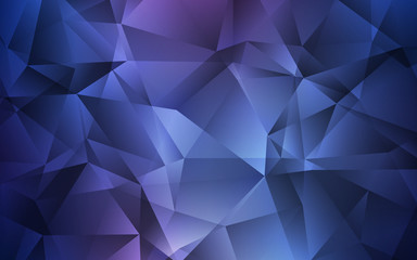 Obraz premium Dark Pink, Blue vector abstract polygonal template.