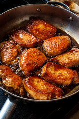 Cooking BBQ Pork Chops