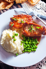 Pork Chops Mashed Potatoes