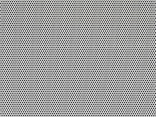 White metal plate with dots. Perforated white metal panel background.