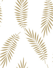 Naklejka premium seamless palm leaf pattern