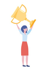 Businesswoman avatar cartoon design vector illustration