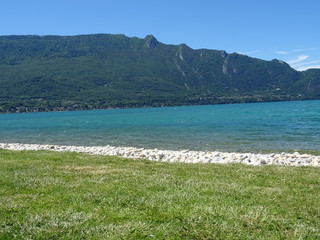 Lac du Bourget on a sunny summer day