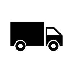 Delivery truck icon flat vector illustration design