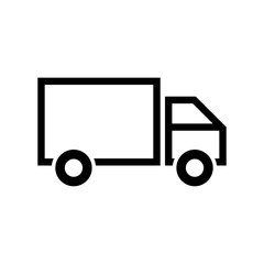 Delivery truck icon flat vector illustration design